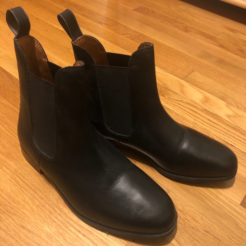Leather boots